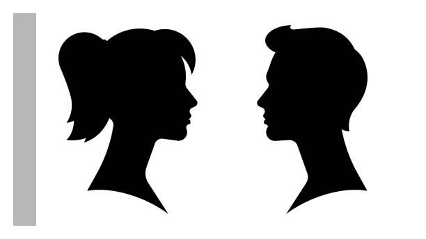 man en vrouw silhouette